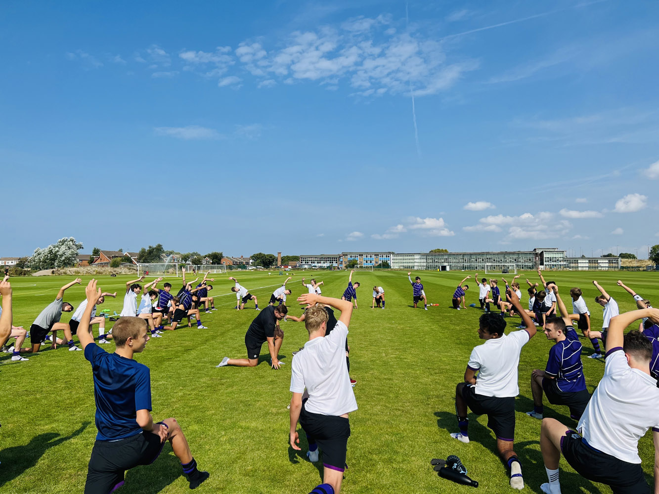 Squad training at Tranmere