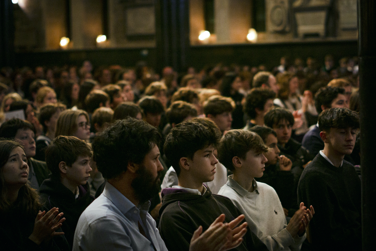 Audience at  Carol Service