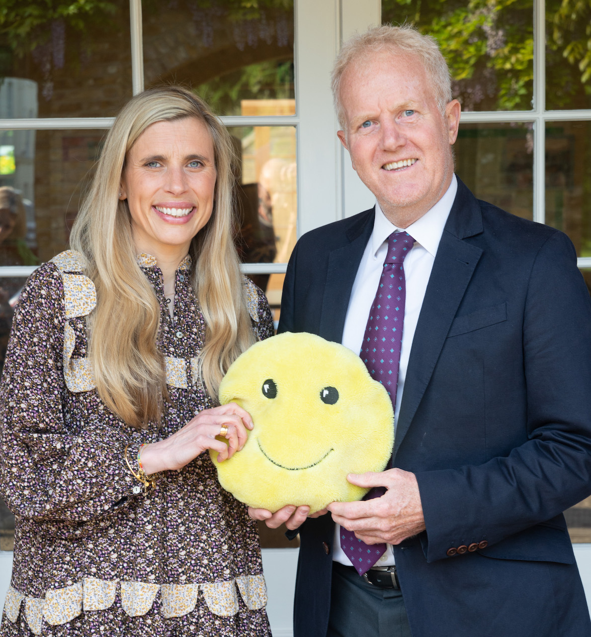 Fiona Walker with Headmaster, James Hooke