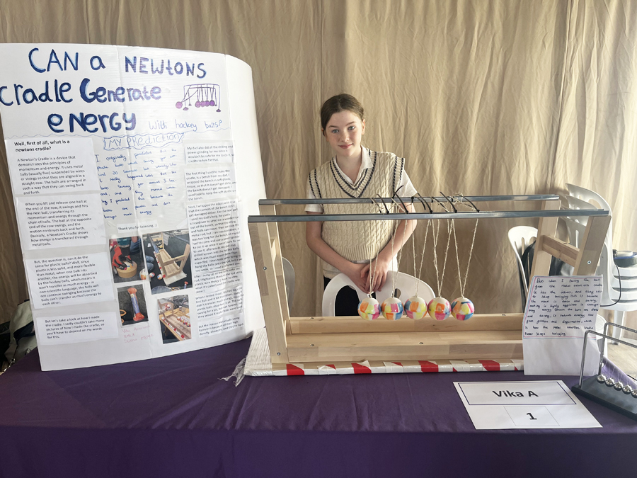 Can a Newton's cradle generate energy