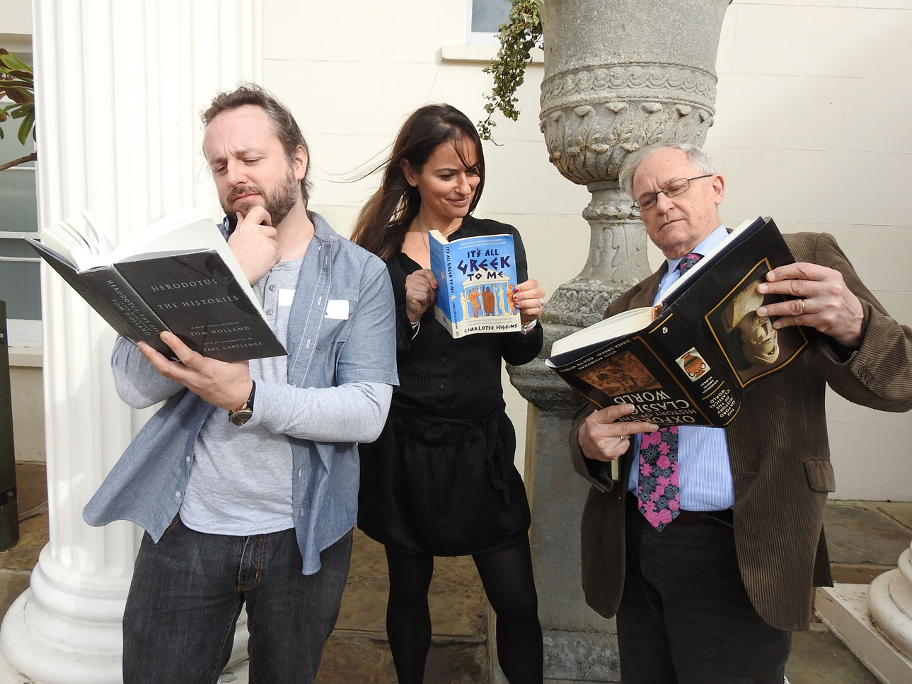 The late Gottfried Mader with Classics dept Colleagues