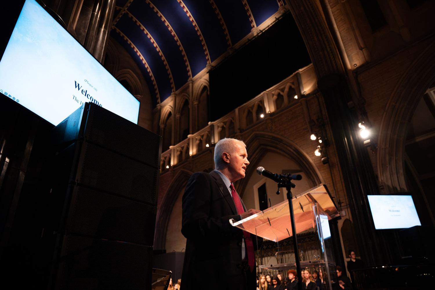 Mr James Hooke hosts the Carol Service
