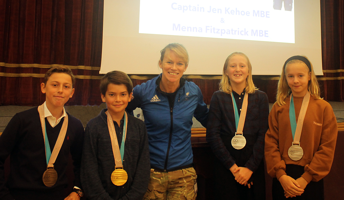 Jen Kehoe with medals