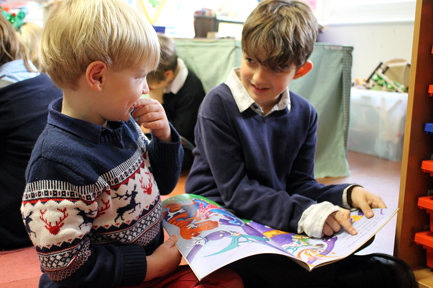 Reading buddies Pre-Prep