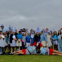 Lonsdale: Dress as your dream country without flags Ferry: When I am older I want to be Bridge: Food Thames: Smurfs