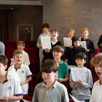 Prep Boys' Choir rehearsal October 2025