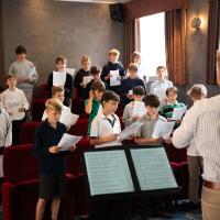 Prep Boys' Choir rehearsal October 2025
