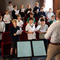 Prep Boys' Choir rehearsal October 2025