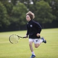 Running prep tennis player