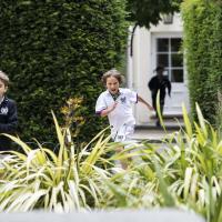 Harrodian Prep school children playing in Prep garden