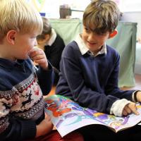 Pre-Prep reading buddies 10