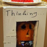 Thinking out of the box pumpkin