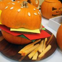 Burger pumpkin