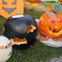 Black and white pumpkin