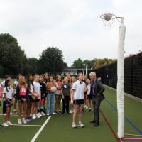 Netball with Mr Hooke