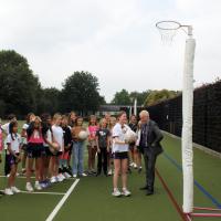 Netball with Mr Hooke