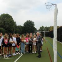 Netball with Mr Hooke