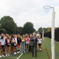 Netball with Mr Hooke