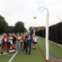 Netball with Mr Hooke