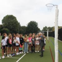 Netball with Mr Hooke