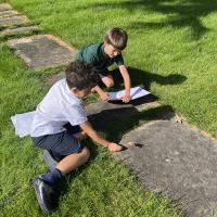 9s outdoor science lesson