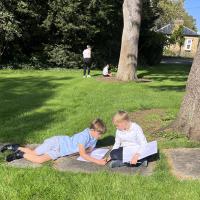 9s outdoor science lesson