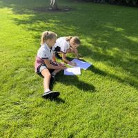 9s outdoor science lesson