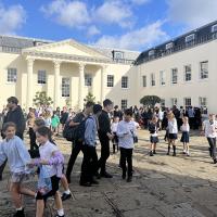 13s YPI cake sale in the Senior Courtyard