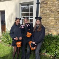 Halloween cats visit Pre-Prep