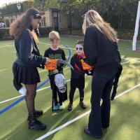 Halloween cats visit Pre-Prep