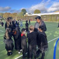 Halloween cats visit Pre-Prep