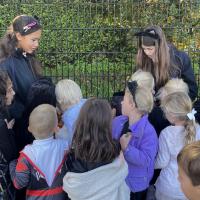 Halloween cats visit Pre-Prep