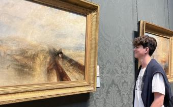 Sixth former with Turner