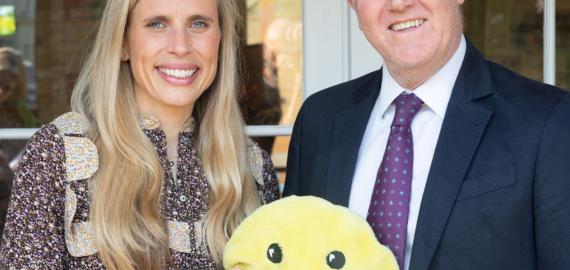 Fiona Walker and the Head with Mr Smiley