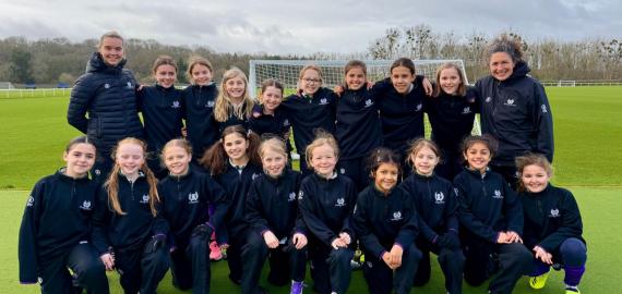 Girls football tournie at Chelsea training