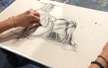 Cropped life drawing