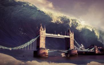 Tower bridge wave