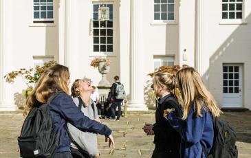 Girls laughing