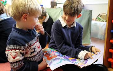 Reading buddies Pre-Prep