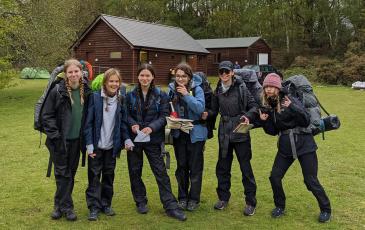 13s girls at DoE Campsite