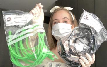 Head Girl in PPE Mask