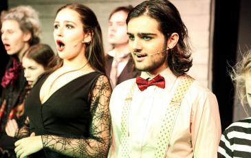 Morticia and Gomez in the Addams Family
