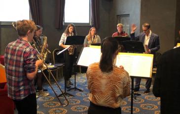 Jazz band jam with Harry