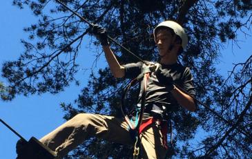 High ropes in ardeche