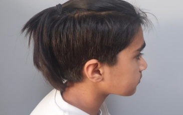 cutting hair